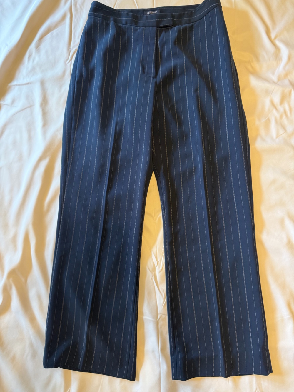 Navy Pinstripe women’s Suit Pants - Classic Tailored Style